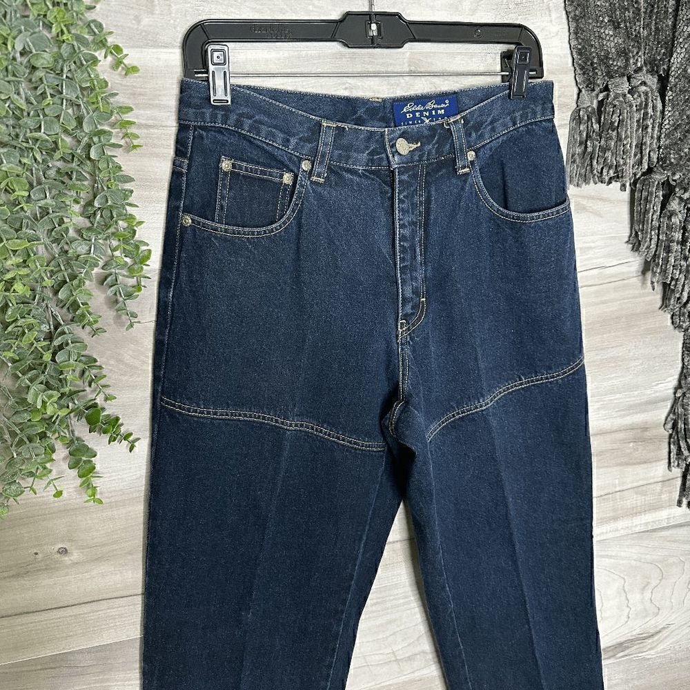 Vintage Eddie Bauer Denim Womens Blue Straight Leg Jeans Size 8 - Picture 4 of 7